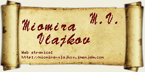 Miomira Vlajkov vizit kartica